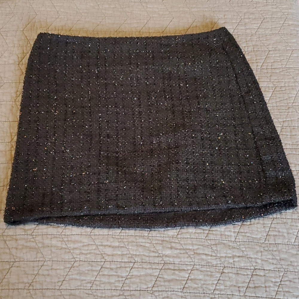 Women's sparkle black skirt